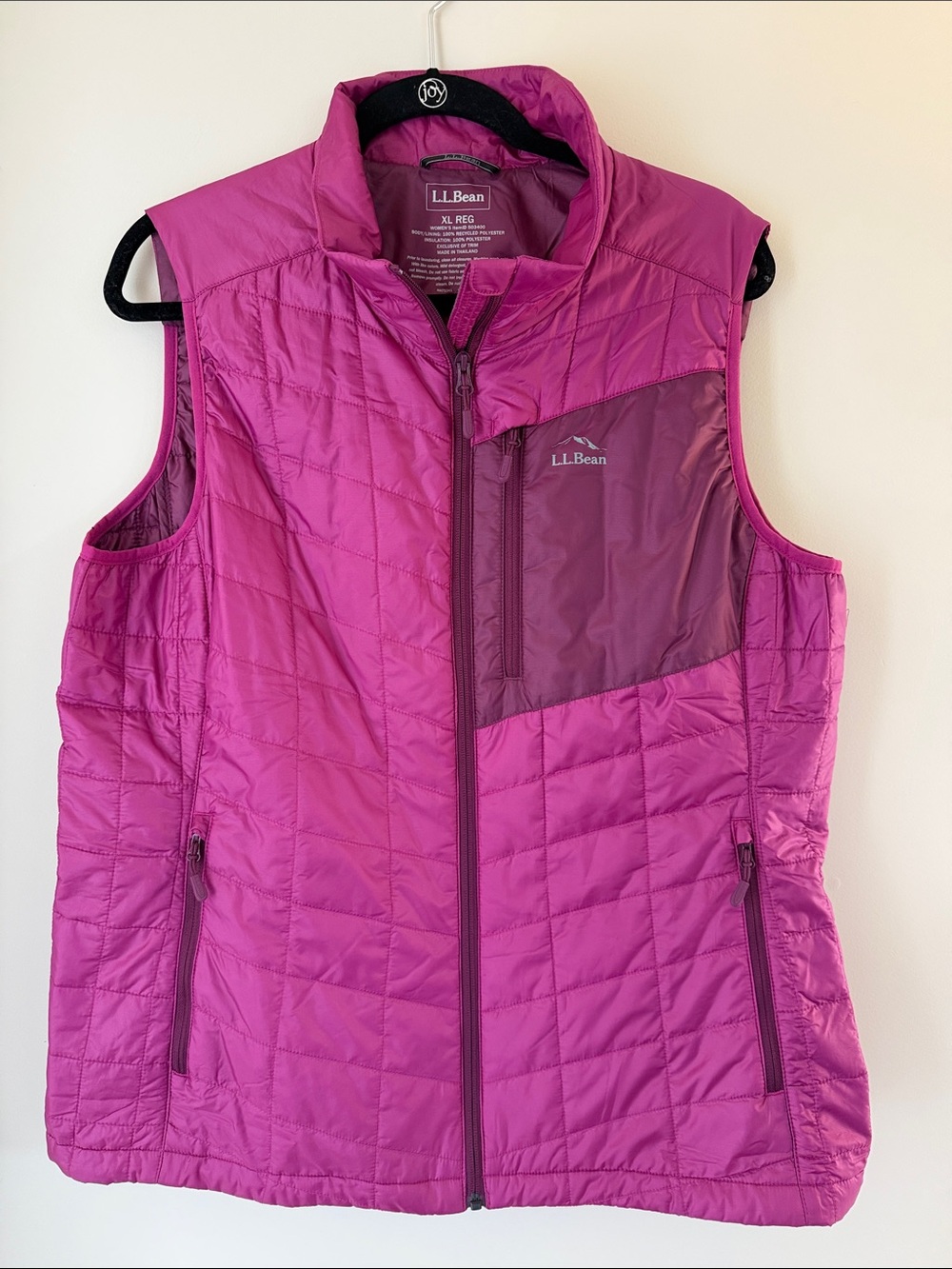 L.L. Bean Women's Magenta Quilted Insulated Vest